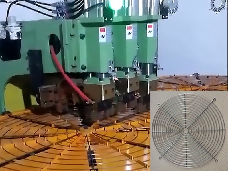 风扇网罩是如何使用排焊机生产的